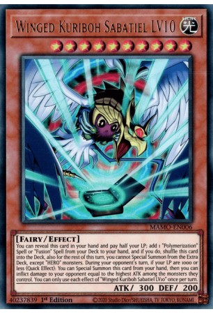 Winged Kuriboh Sabatiel LV10 - MAMO-EN006 - Ultra Rare