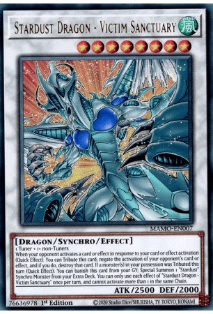 Stardust Dragon - Victim Sanctuary - MAMO-EN007 - Ultra Rare