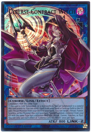 Cyberse Contract Witch (ext. art) - MAMO-EN018 - Ultra Rare