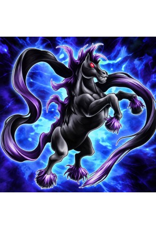 Long-Tailed Black Horse - BETB-EN097 - Common