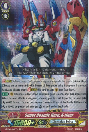 Super Cosmic Hero, X-tiger - G-EB01/002EN - RRR