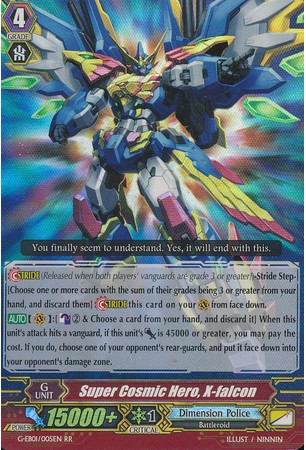 Super Cosmic Hero, X-falcon - G-EB01/005EN - RR