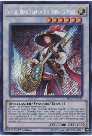 Virgil, Rock Star of the Burning Abyss - NECH-EN085 - Secret Rare