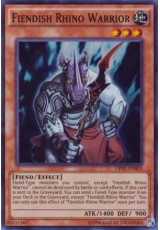 Fiendish Rhino Warrior - OP02-EN005 - Super Rare