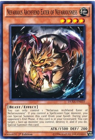 Nefarious Archfiend Eater of Nefariousness - DUEA-EN035 - Common