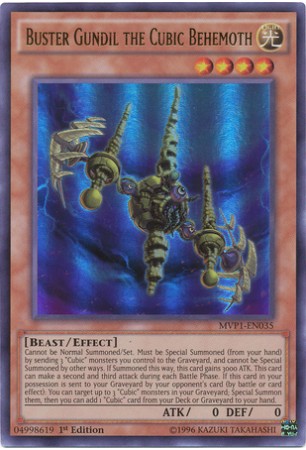 Buster Gundil the Cubic Behemoth - MVP1-EN035 - Ultra Rare