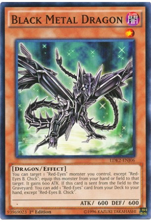 Black Metal Dragon - LDK2-ENJ06 - Common