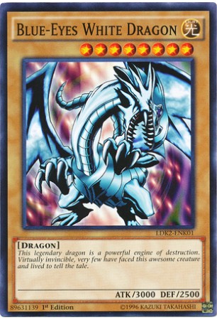 Blue-Eyes White Dragon - LDK2-ENK01L - Common