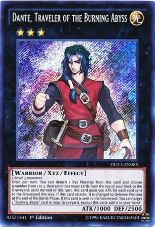 Dante, Traveler of the Burning Abyss - DUEA-EN085 - Secret Rare