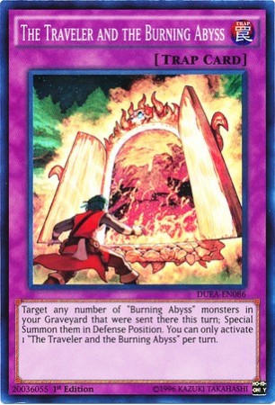 The Traveler and the Burning Abyss - DUEA-EN086 - Super Rare