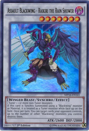 Assault Blackwing - Raikiri the Rain Shower - MP16-EN141 - Ultra Rare