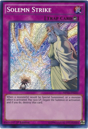 Solemn Strike - MP16-EN231 - Secret Rare