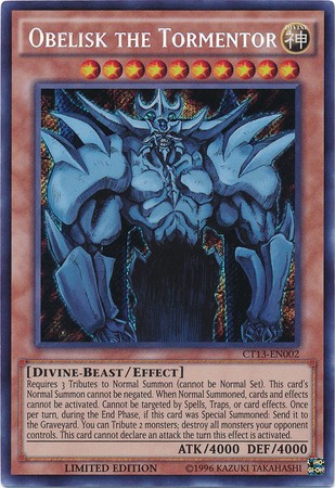 Obelisk the Tormentor - CT13-EN002 - Secret Rare - Duelshop