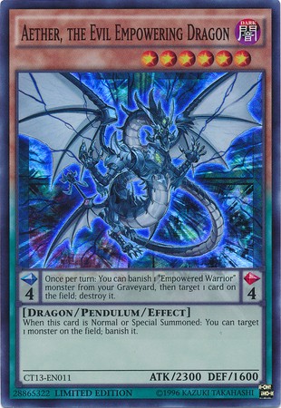 Aether, the Evil Empowering Dragon - CT13-EN011 - Super Rare