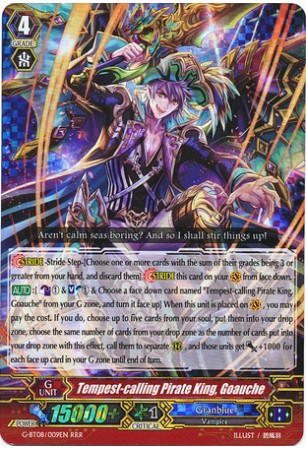 Tempest-calling Pirate King, Goauche - G-BT08/009EN - RRR