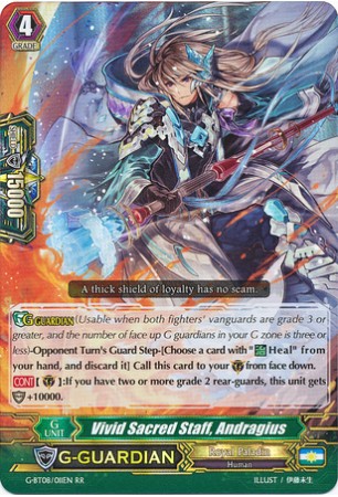 Vivid Sacred Staff, Andragius - G-BT08/011EN - RR