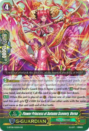 Flower Princess of Autumn Scenery, Verna - G-BT08/021EN - RR