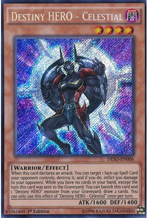 Destiny HERO - Celestial - DESO-EN006 - Secret Rare