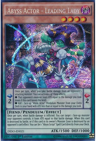 Abyss Actor - Leading Lady - DESO-EN021 - Secret Rare