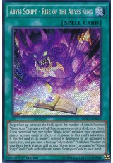 Abyss Script - Rise of the Abyss King - DESO-EN027 - Secret Rare