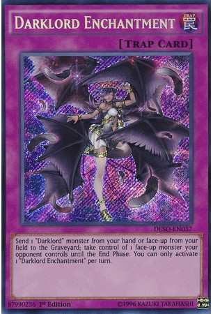 Darklord Enchantment - DESO-EN037 - Secret Rare