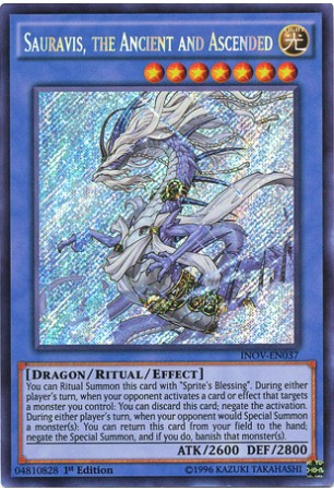 Sauravis, the Ancient and Ascended - INOV-EN037 - Secret Rare
