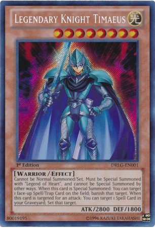 Legendary Knight Timaeus - DRLG-EN001 - Secret Rare