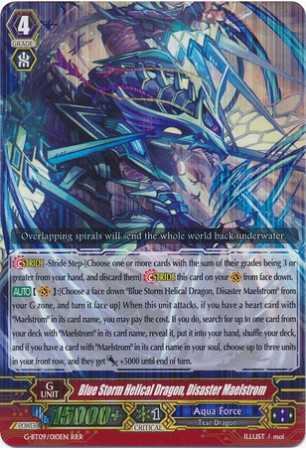 Blue Storm Helical Dragon, Disaster Maelstrom - G-BT09/010EN - RRR