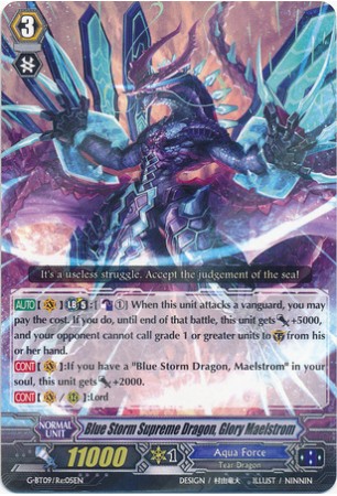 Blue Storm Supreme Dragon, Glory Maelstrom - G-BT09/Re:05 - R