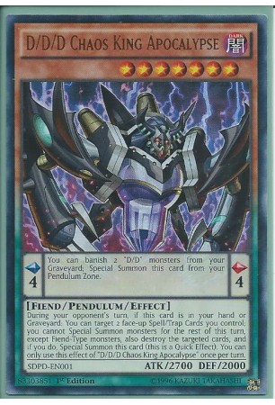 D/D/D Chaos King Apocalypse - SDPD-EN001 - Ultra Rare