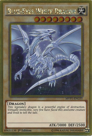 Blue-Eyes White Dragon - MVP1-ENG55 - Gold Rare