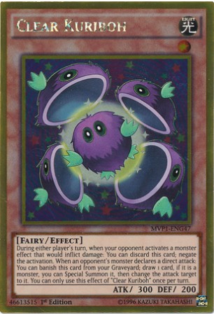 Clear Kuriboh - MVP1-ENG47 - Gold Rare