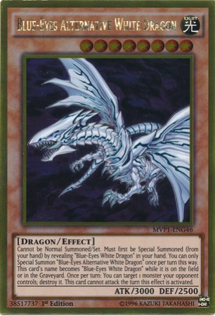 Blue-Eyes Alternative White Dragon - MVP1-ENG46 - Gold Rare