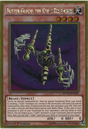 Buster Gundil the Cubic Behemoth - MVP1-ENG35 - Gold Rare