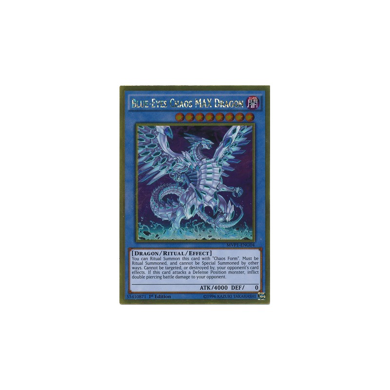 BlueEyes Chaos MAX Dragon MVP1ENG04 Gold Rare