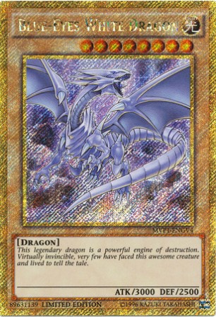 Blue-Eyes White Dragon - MVP1-ENGV4 - Gold Secret Rare