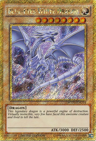 Blue-Eyes White Dragon - MVP1-ENGV4 - Gold Secret Rare - Duelshop
