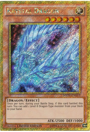 Krystal Dragon - MVP!-ENGV2 - Gold Secret Rare