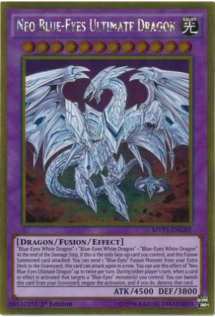Neo Blue-Eyes Ultimate Dragon - MVP1-ENG01 - Gold Rare