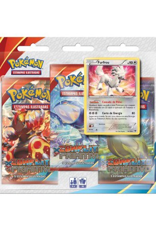 Pokémon XY5 Conflito Primitivo Triple Pack - Furfrou