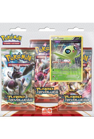 Pokémon XY8 Turbo Revolução Triple Pack - Celebi