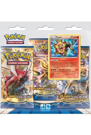 Pokémon XY9 Turbo Colisão Triple Pack - Pyroar