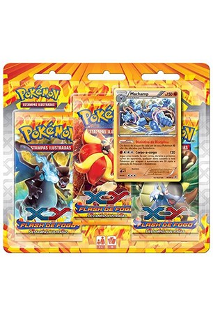 Pokémon XY2 Flash de Fogo Triple Pack - Machamp