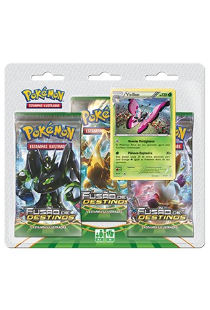 Pokémon XY10 Fusão de Destinos Triple Pack - Vivillon