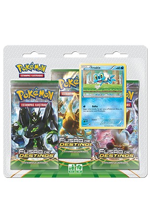 Pokémon XY10 Fusão de Destinos Triple Pack - Froakie