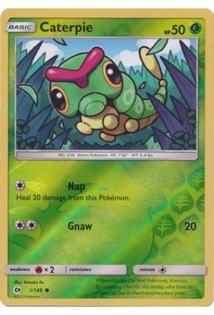 Caterpie - SM01/001 - Common (Reverse Holo)