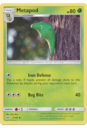 Metapod - SM01/002 - Uncommon