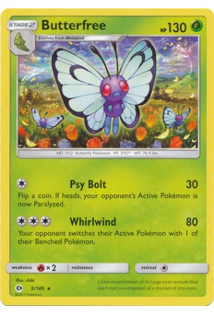 Butterfree - SM01/003 - Rare