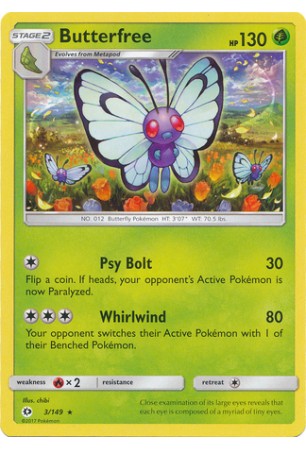 Butterfree - SM01/003 - Rare