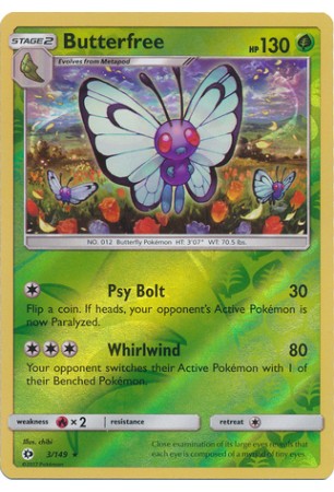 Butterfree - SM01/003 - Rare (Reverse Holo)